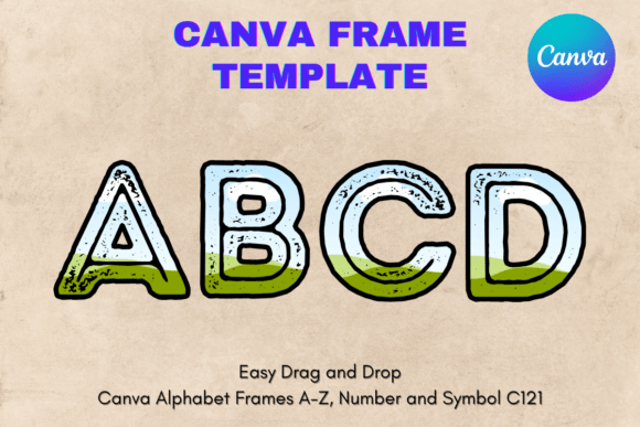 Canva Letters Frame Alphabet Template121: Your Creative Shortcut