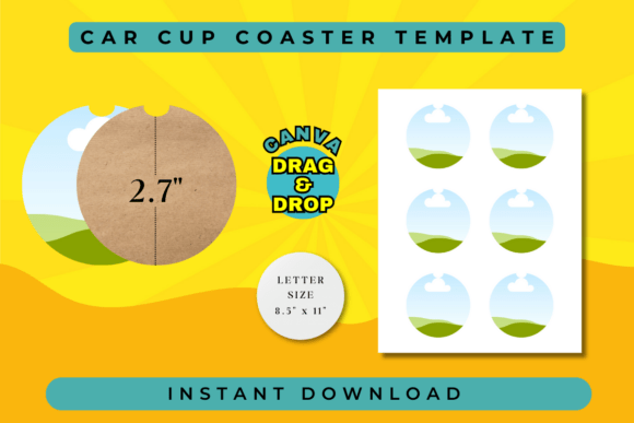 Car Cup Coaster Template: Style Meets Function