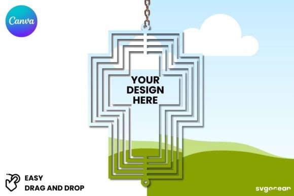Design Smarter: A Cross Wind Spinner Canva Mockup Review