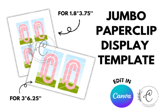 Jumbo Paperclip Display Card Editable: A Bold Statement Piece