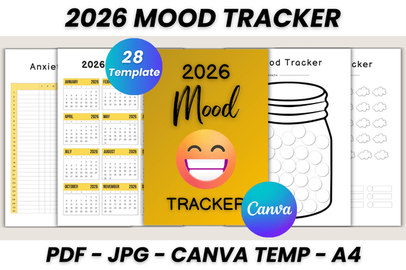 Master Your Mindset with the 2026 Mood Tracker Canva Template