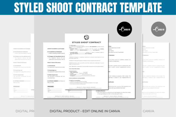 Styled Shoot Contract Template: Formalize Your Creative Collaborations