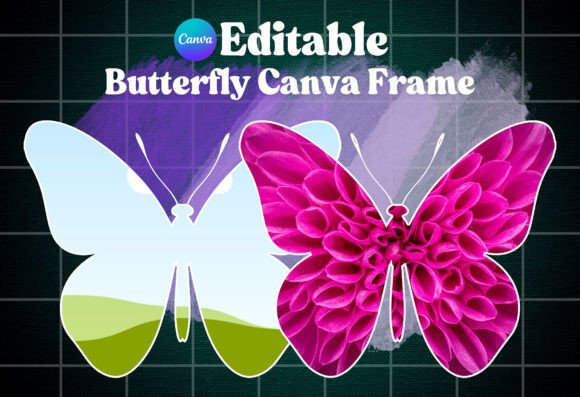Transform Your Photos with a Butterfly Editable Canva Frame Template