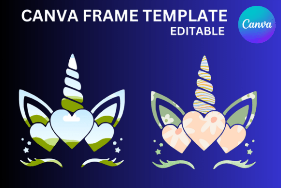 Unicorn Canva Frame Template Editable: A Creative's Dream