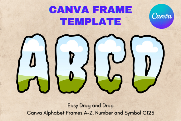 Unleash Your Creativity with Canva Letters Frame Alphabet Template123