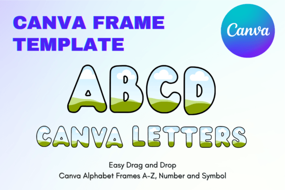 Unlocking Creative Potential with Canva Letters Frame Alphabet TemplateC16