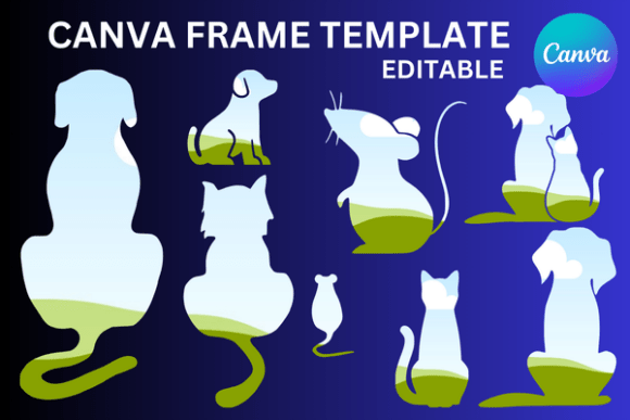 Whimsical Charm: A Guide to the Cat Dog Mouse Canva Frame Template