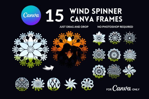 Wind Spinner Canva Frames: Dynamic Design Assets for Every Creator